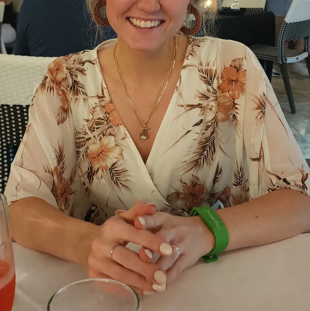 Baltic Born Floral Maxi Dress in White and Orange - Picture 6 of 6